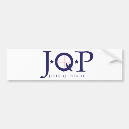 Autocollant De Voiture Adhésif pour pare-chocs de JQP (Devant)
