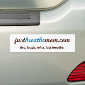 Autocollant De Voiture adhésif pour pare-chocs de JustBreatheMom.com (En voiture)