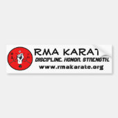 Autocollant De Voiture Adhésif pour pare-chocs de karaté de RMA (Devant)