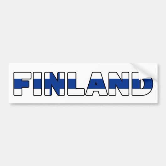 Autocollant De Voiture Adhésif pour pare-chocs de la Finlande (Devant)