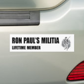 Autocollant De Voiture Adhésif pour pare-chocs de la milice de Ron Paul (En voiture)