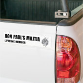 Autocollant De Voiture Adhésif pour pare-chocs de la milice de Ron Paul (Sur camion)