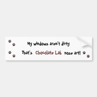 Autocollant De Voiture Adhésif pour pare-chocs de laboratoire de chocolat