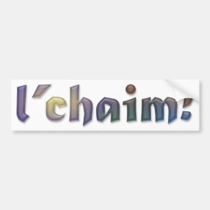 Autocollant De Voiture adhésif pour pare-chocs de l'chaim [à la VIE !]
