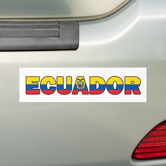 Autocollant De Voiture Adhésif pour pare-chocs de l'Equateur (En voiture)