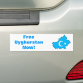 Autocollant De Voiture Adhésif pour pare-chocs de liberté d'Uyghur (En voiture)