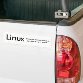 Autocollant De Voiture Adhésif pour pare-chocs de Linux (Sur camion)