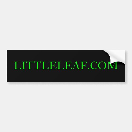 Autocollant De Voiture Adhésif pour pare-chocs de LITTLELEAF.COM (Devant)