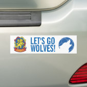 Autocollant De Voiture Adhésif pour pare-chocs de loups (En voiture)