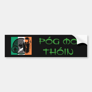 Autocollant De Voiture Adhésif pour pare-chocs de LSS Póg MOIS Thóin