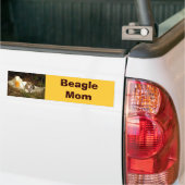 Autocollant De Voiture Adhésif pour pare-chocs de maman de beagle (Sur camion)