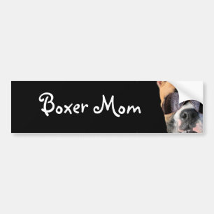 Autocollant De Voiture Adhésif pour pare-chocs de maman de boxeur