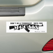 Autocollant De Voiture adhésif pour pare-chocs de mccain (En voiture)