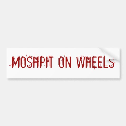 Autocollant De Voiture Adhésif pour pare-chocs de Metalhead (Devant)