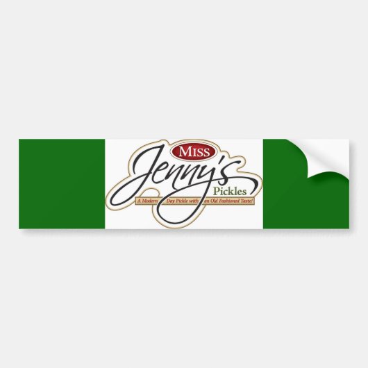 Autocollant De Voiture Adhésif pour pare-chocs de Mlle Jenny (Devant)