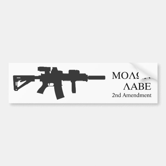 Autocollant De Voiture Adhésif pour pare-chocs de MOLON LABE (Devant)