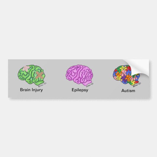 Autocollant De Voiture Adhésif pour pare-chocs de Multi-Cerveau (Devant)