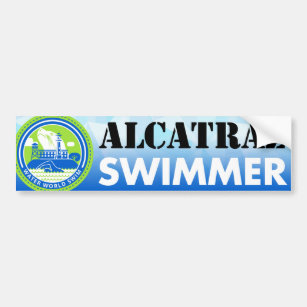 Autocollant De Voiture Adhésif pour pare-chocs de nageur d'Alcatraz