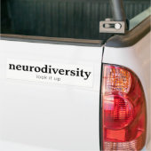 Autocollant De Voiture Adhésif pour pare-chocs de Neurodiversity (Sur camion)