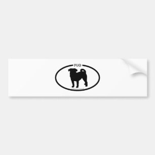 Autocollant De Voiture Adhésif pour pare-chocs de noir de silhouette de