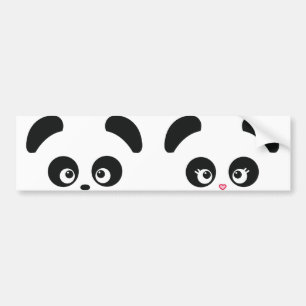 Autocollant De Voiture Adhésif pour pare-chocs de Panda® d'amour