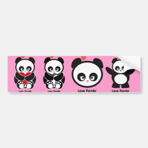 Autocollant De Voiture Adhésif pour pare-chocs de Panda® d'amour