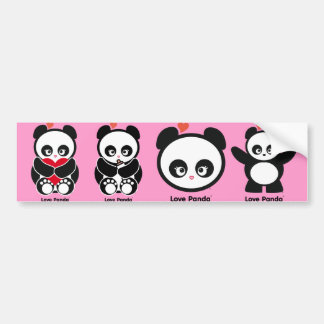 Autocollant De Voiture Adhésif pour pare-chocs de Panda® d'amour