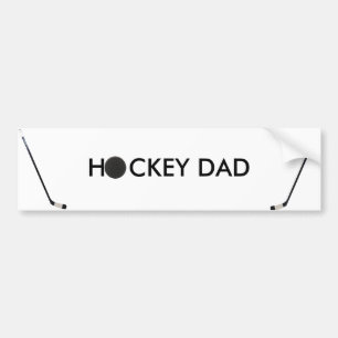 Autocollant De Voiture adhésif pour pare-chocs de papa d'hockey