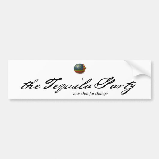 Autocollant De Voiture Adhésif pour pare-chocs de partie de tequila (Devant)