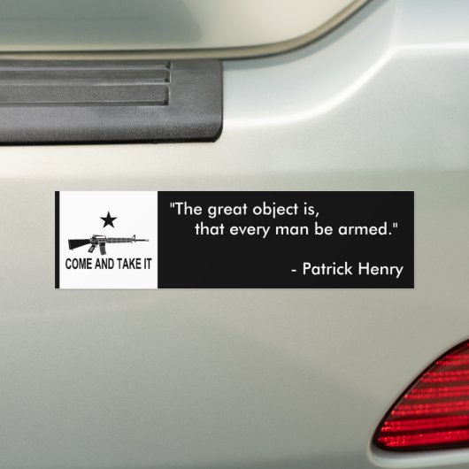 Autocollant De Voiture Adhésif pour pare-chocs de Patrick Henry (En voiture)