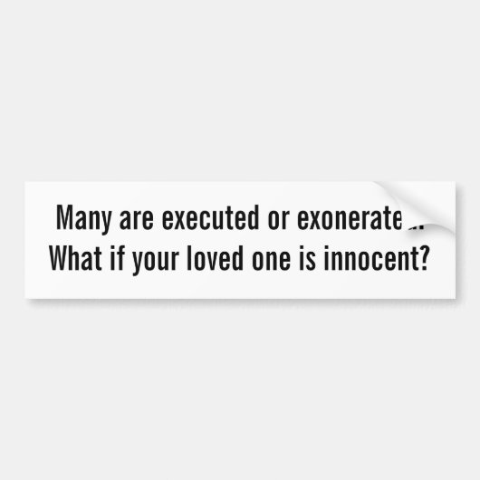 Autocollant De Voiture Adhésif pour pare-chocs de peine de mort et (Devant)