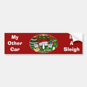 Autocollant De Voiture Adhésif pour pare-chocs de Père Noël Kilroy