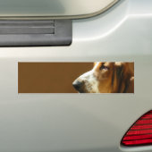 Autocollant De Voiture Adhésif pour pare-chocs de photo de Basset Hound (En voiture)