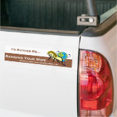 Autocollant De Voiture Adhésif pour pare-chocs de PlanetMan - je serais (Sur camion)