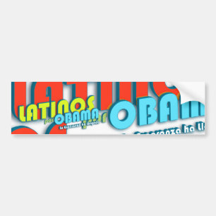 Autocollant De Voiture Adhésif pour pare-chocs de Por Obama de Latino