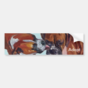 Autocollant De Voiture Adhésif pour pare-chocs de portrait de chien de