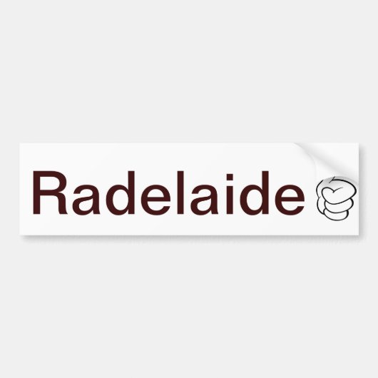 Autocollant De Voiture Adhésif pour pare-chocs de Radelaide Adelaïde (Devant)