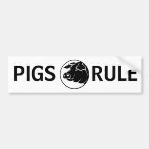 Autocollant De Voiture Adhésif pour pare-chocs de règle de porcs