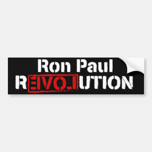 Autocollant De Voiture Adhésif pour pare-chocs de révolution de Ron Paul
