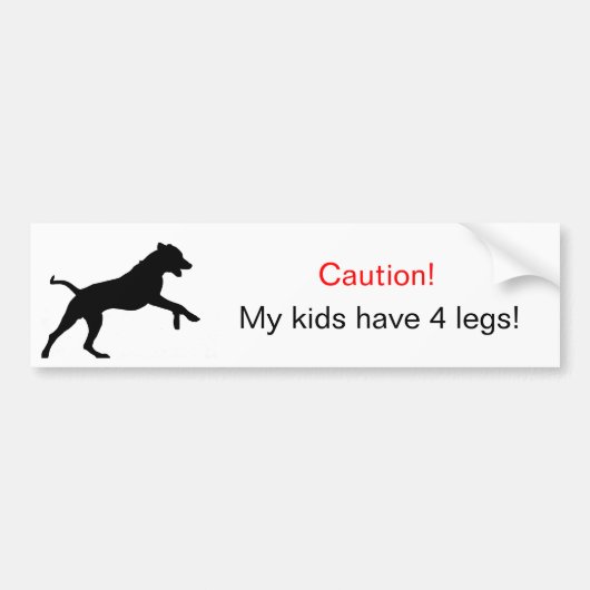 Autocollant De Voiture Adhésif pour pare-chocs de Rhodesian Ridgeback (Devant)