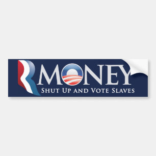 Autocollant De Voiture Adhésif pour pare-chocs de RMoney Romney Obama