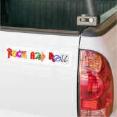 Autocollant De Voiture Adhésif pour pare-chocs de rock (blanc) (Sur camion)