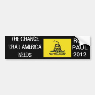 Autocollant De Voiture Adhésif pour pare-chocs de Ron Paul