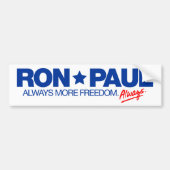 Autocollant De Voiture Adhésif pour pare-chocs de Ron Paul (Devant)