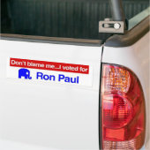 Autocollant De Voiture Adhésif pour pare-chocs de Ron Paul (Sur camion)