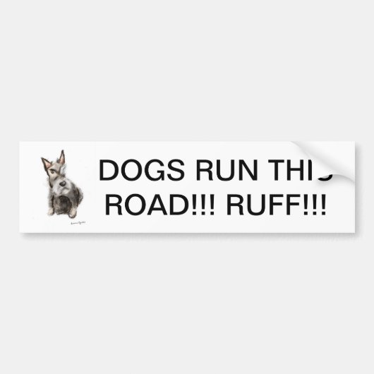 Autocollant De Voiture Adhésif pour pare-chocs de Scottie (Devant)