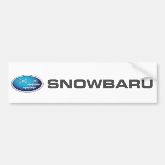 Autocollant De Voiture Adhésif pour pare-chocs de Snowbaru (gradient (Devant)