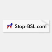 Autocollant De Voiture adhésif pour pare-chocs de Stop-BSL.com ! (Devant)