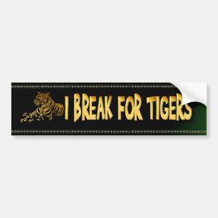 Autocollant De Voiture Adhésif pour pare-chocs de tigre d'or