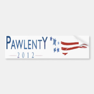 Autocollant De Voiture Adhésif pour pare-chocs de Tim Pawlenty 2012 T-PA